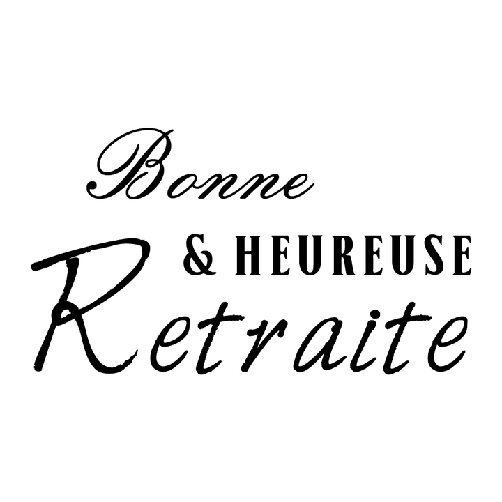 Verre gravé - Bonne & heureuse retraite