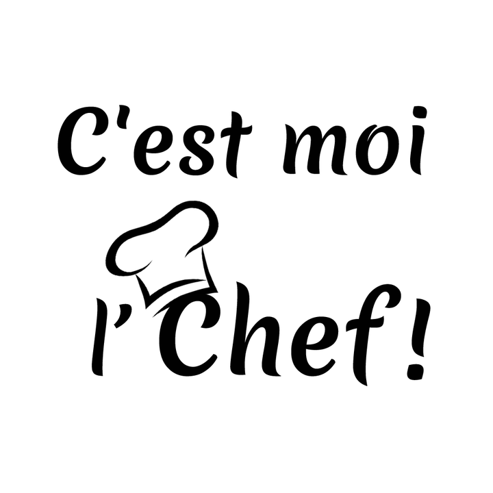 Verre gravé - C'est moi l'Chef