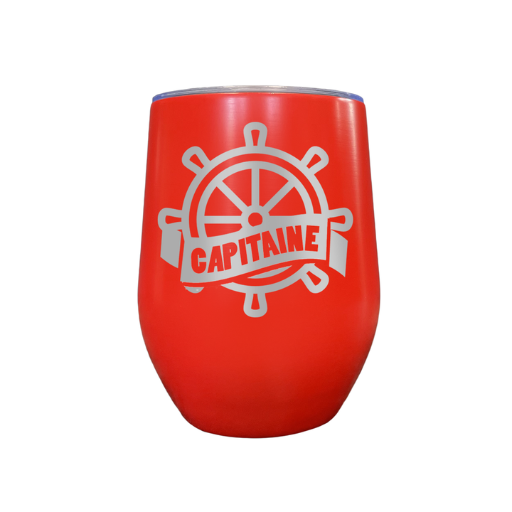 Verre gravé  - Capitaine