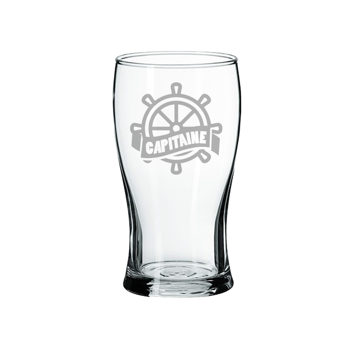 Verre gravé  - Capitaine