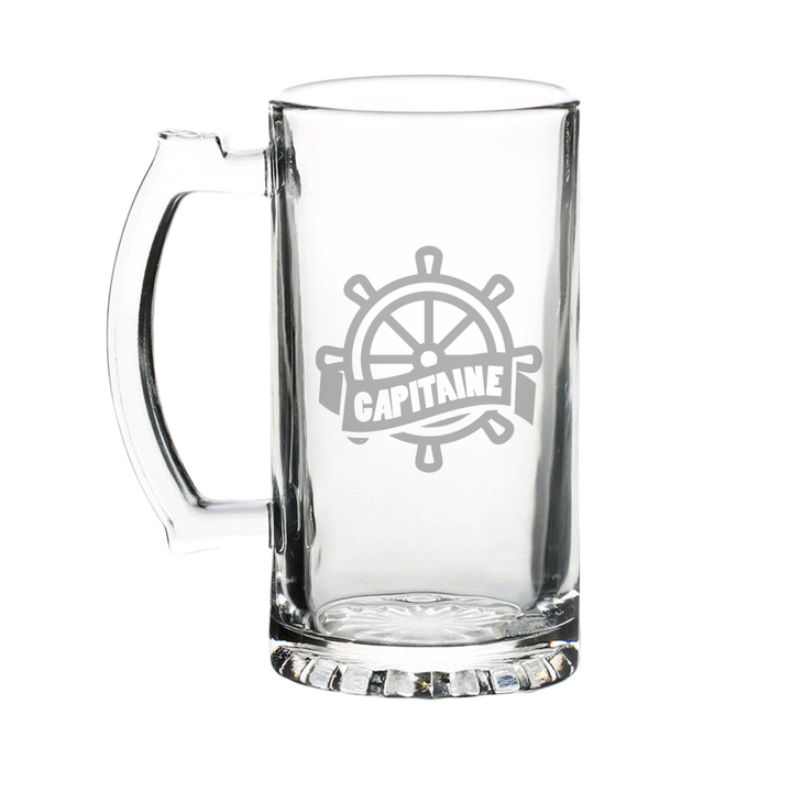Verre gravé  - Capitaine