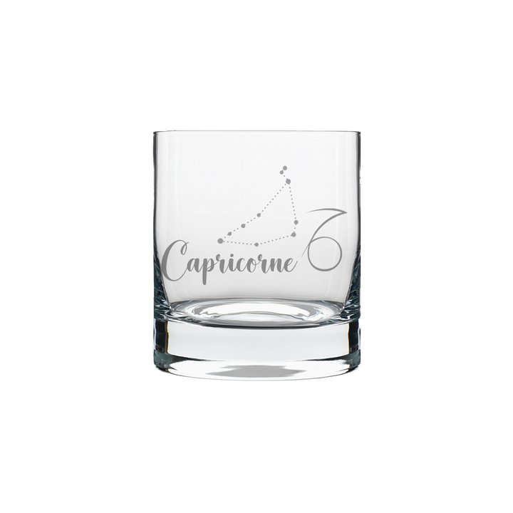 Verre gravé - Capricorne