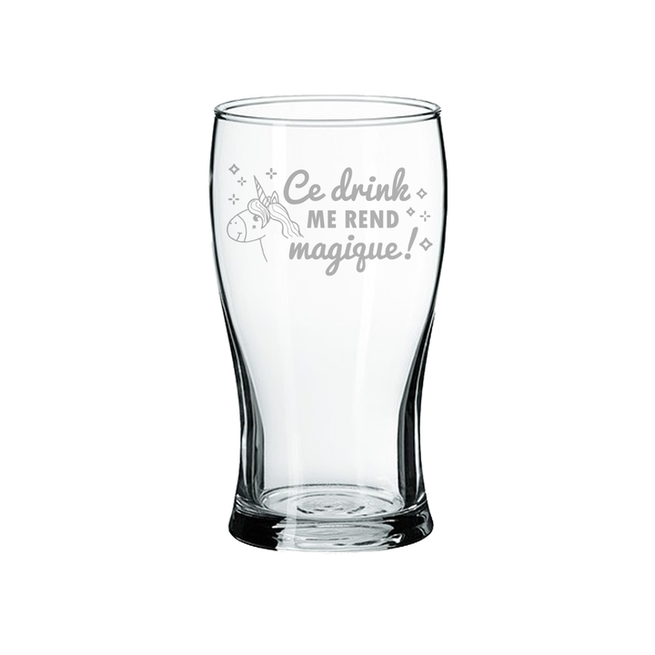 Verre gravé - Ce drink ME REND magique!