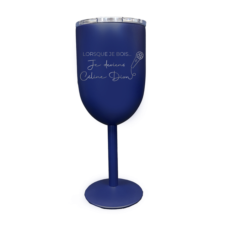 Verre gravé - Je deviens Céline Dion