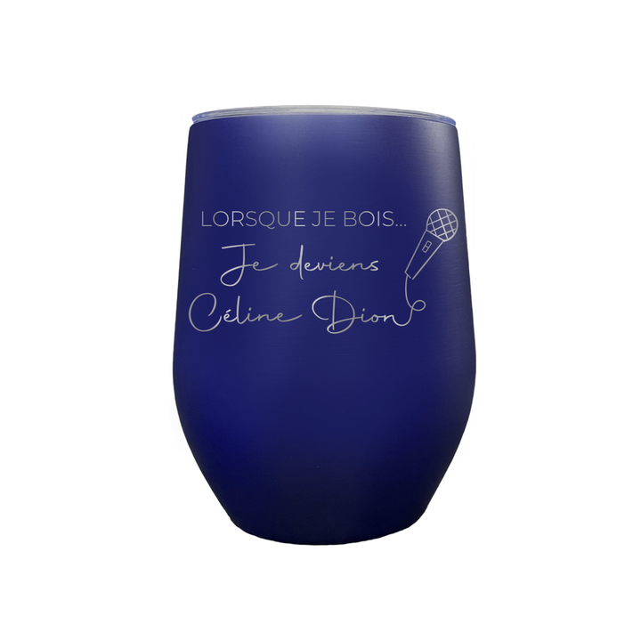 Verre gravé - Je deviens Céline Dion