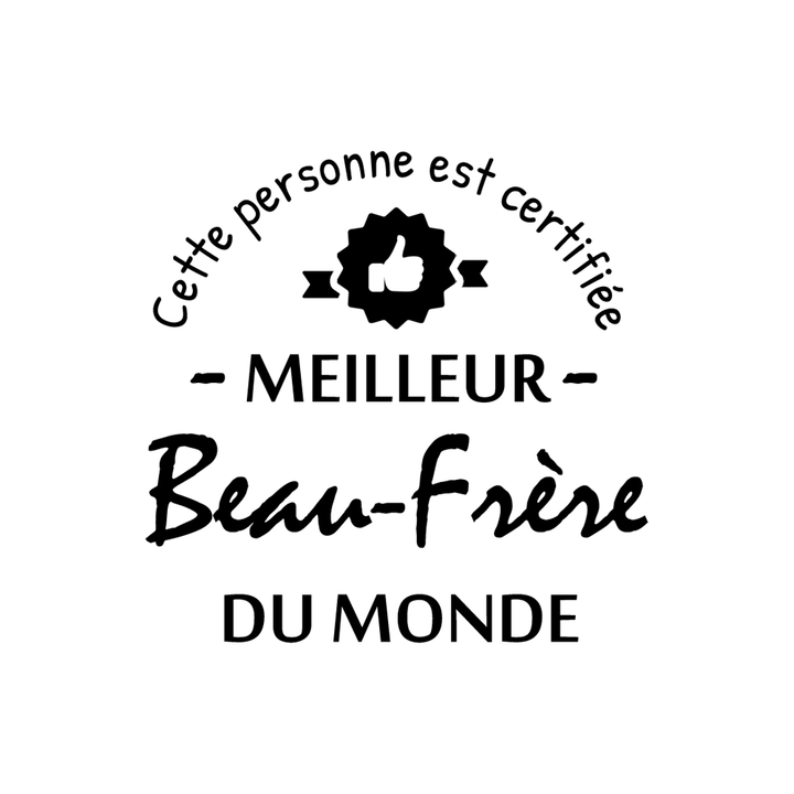 Verre gravé - Certifié Meilleur Beau-Frère