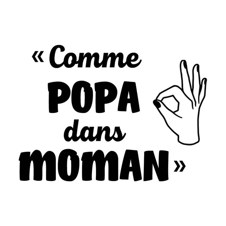 Verre gravé - Comme Popa dans Moman
