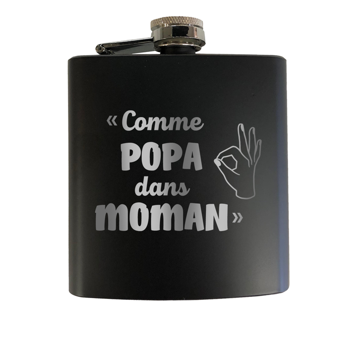 Verre gravé - Comme Popa dans Moman