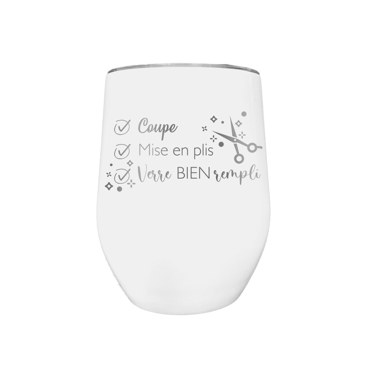 Verre gravé - Coupe, mise en plis