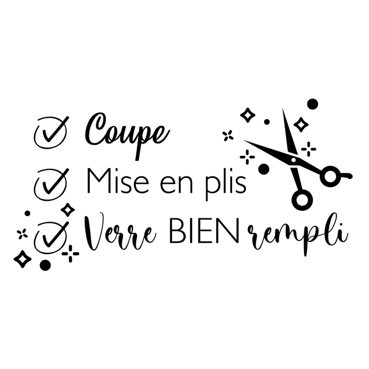 Verre gravé - Coupe, mise en plis