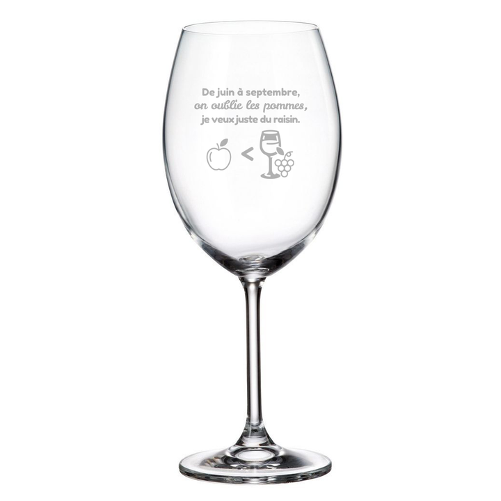 Verre gravé - De juin à septembre