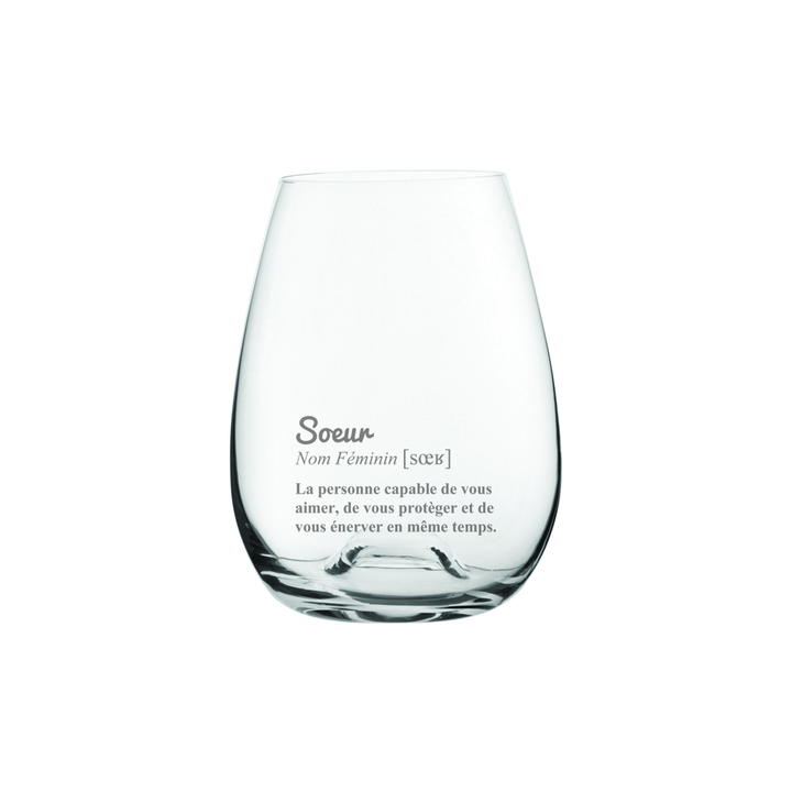 Verre gravé - Sœur (définition)