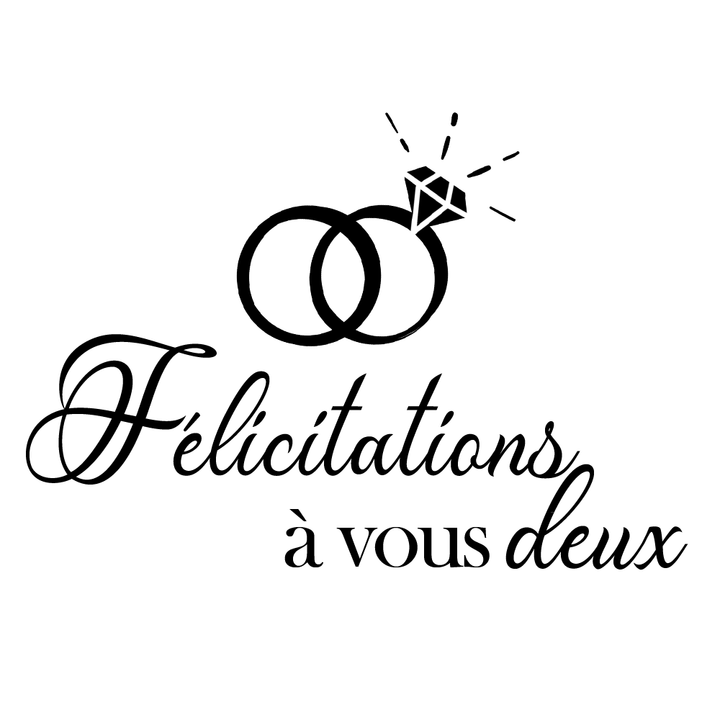 Verre gravé - Félicitations à vous deux