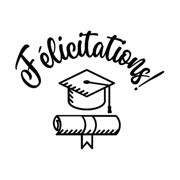 Verre gravé - Félicitations Graduation