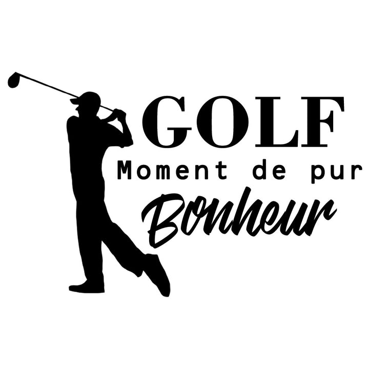 Verre gravé - GOLF moment de pur bonheur
