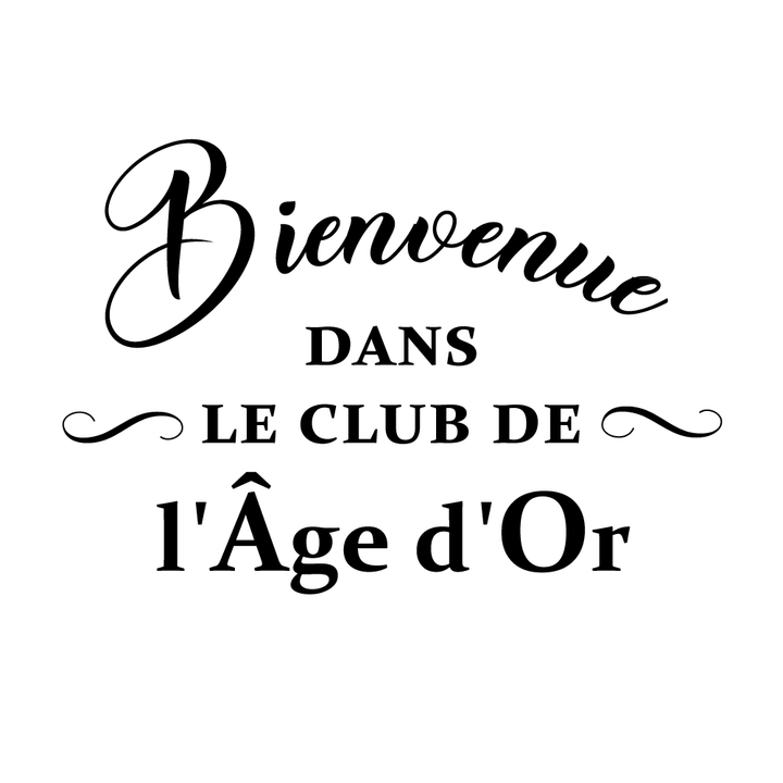 Verre gravé - Le club de l'Âge d'Or