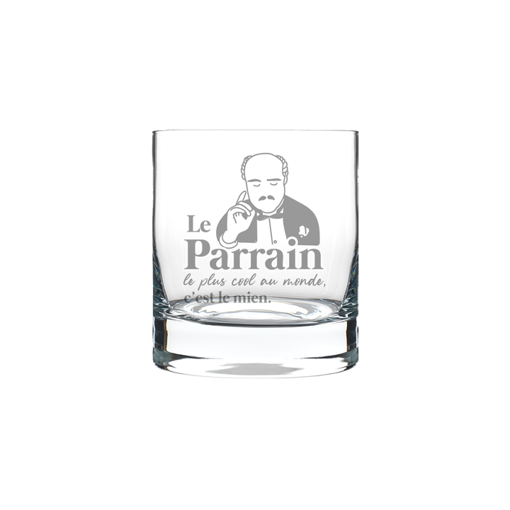 Verre gravé - Le parrain