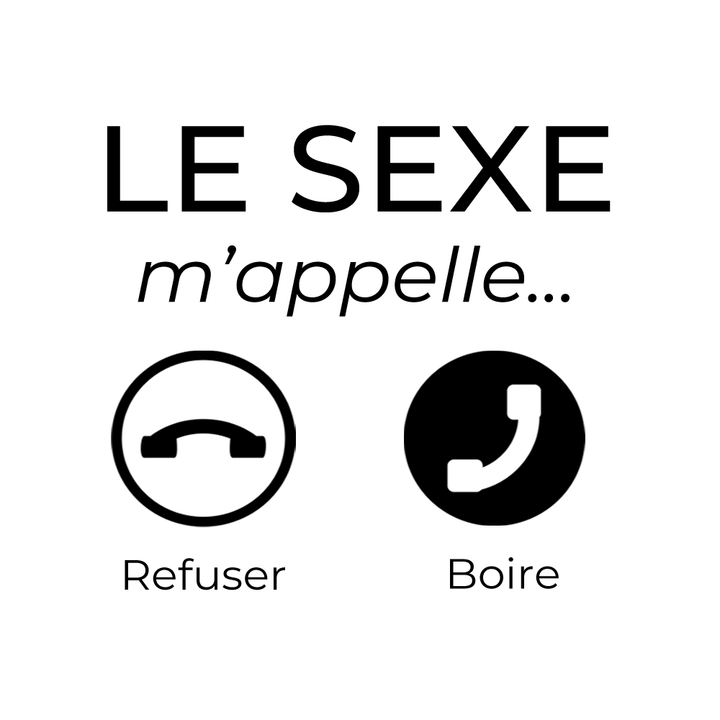 Verre gravé  - LE SEXE m'appelle