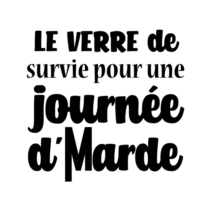 Verre gravé  - Journée d'Marde