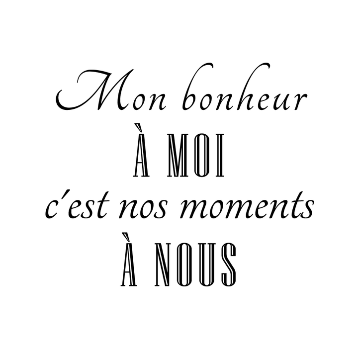 Verre gravé - Nos moments à nous