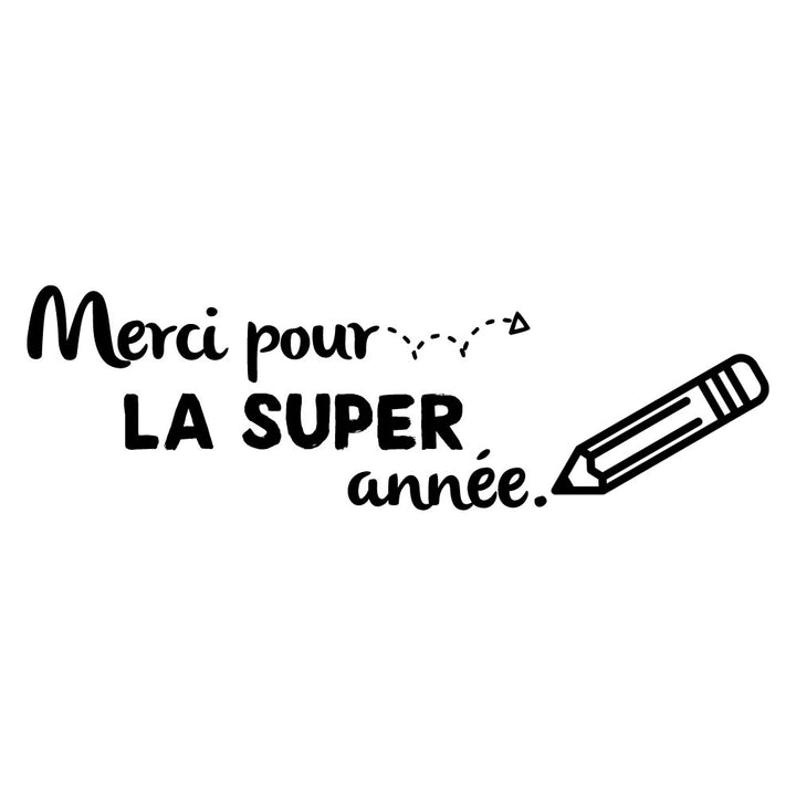 Verre gravé - Merci pour la super année