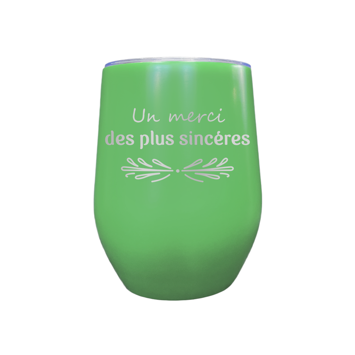 Verre Gravé - Merci sincère