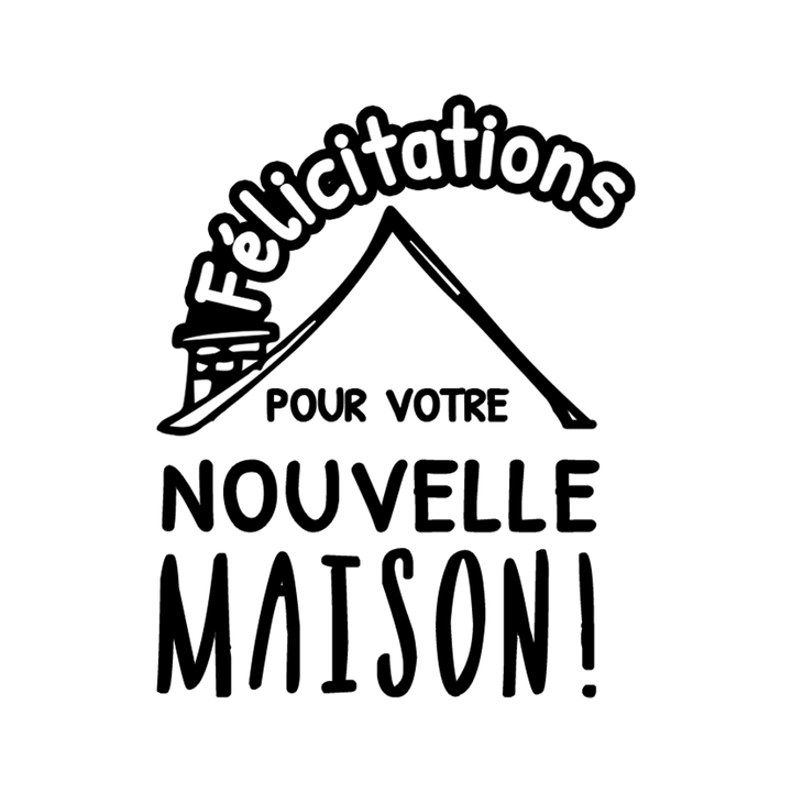 Verre gravé - Félicitations pour votre nouvelle maison !