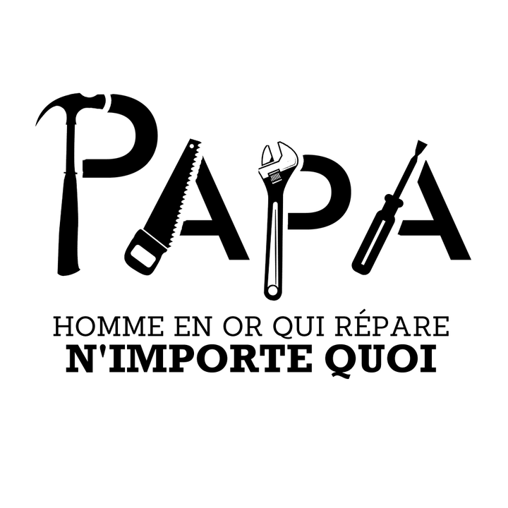 Verre gravé - Papa (outils)