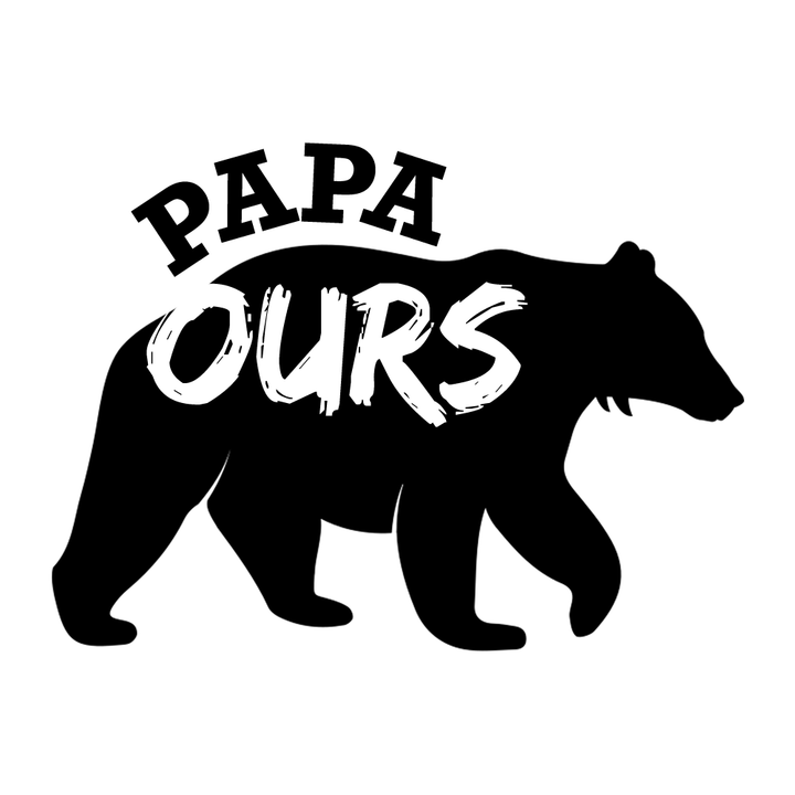 Verre gravé - Papa ours