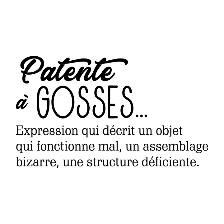 Verre gravé - Patente à gosses