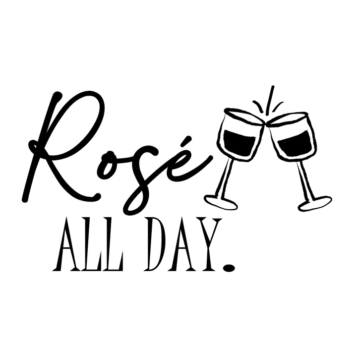 Verre gravé - Rosé ALL DAY
