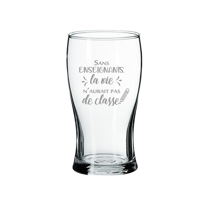 Verre gravé - Sans enseignants (vie)