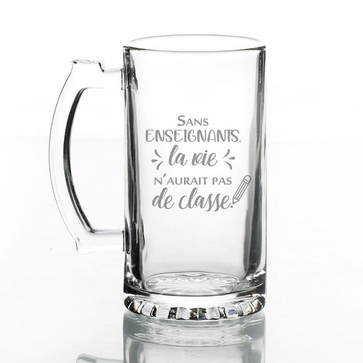 Verre gravé - Sans enseignants (vie)