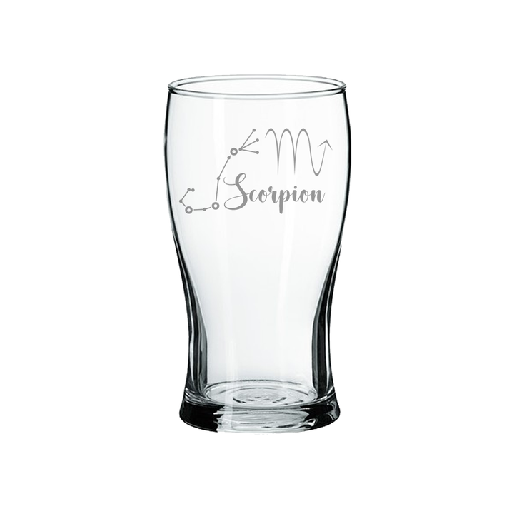 Verre gravé - Scorpion