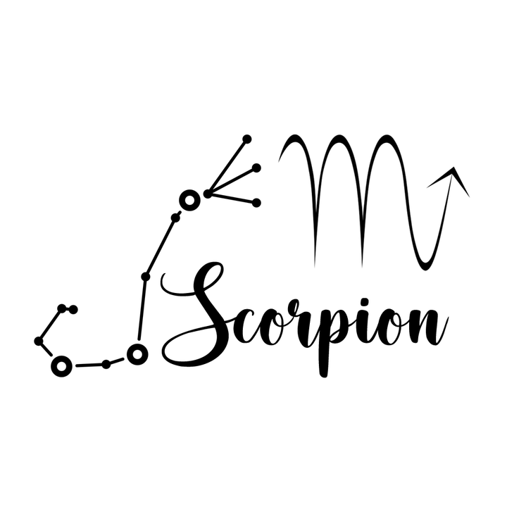 Verre gravé - Scorpion