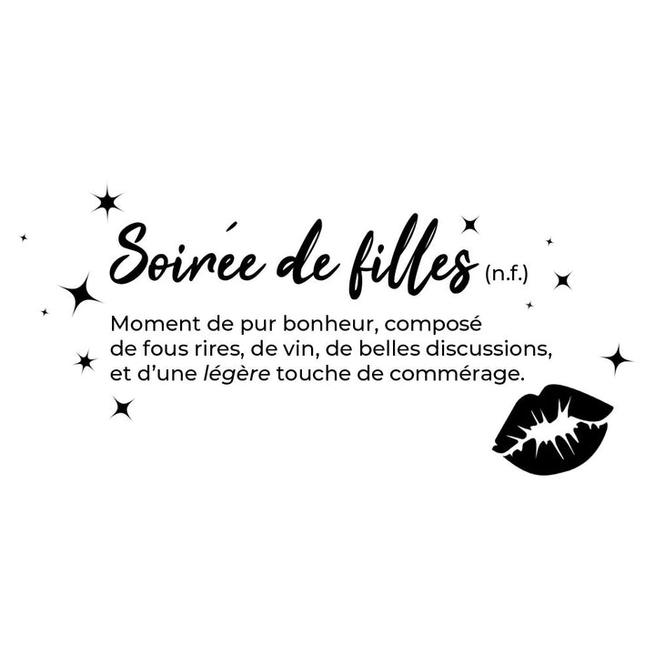 Verre gravé - Soirée de filles