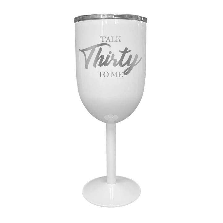 Verre gravé - Talk Thirty to me
