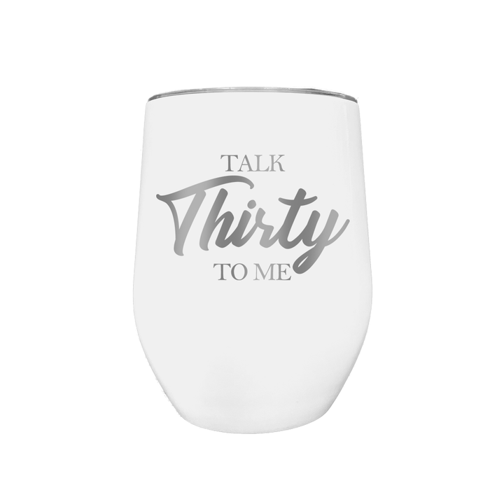 Verre gravé - Talk Thirty to me
