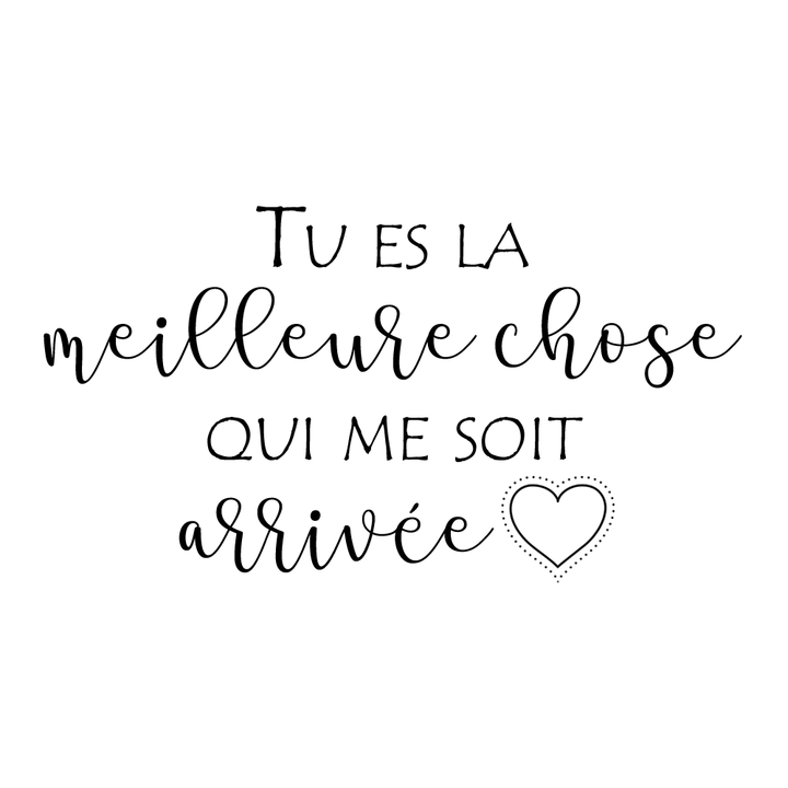 Verre gravé  - Tu es la meilleure chose