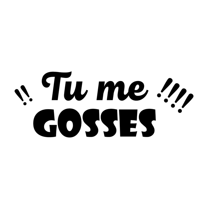 Verre gravé - Tu me gosses (Féminin)