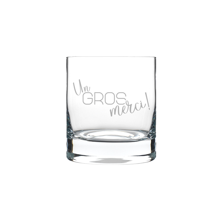 Verre gravé - Un gros merci