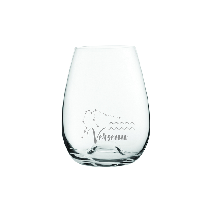 Verre gravé - Verseau