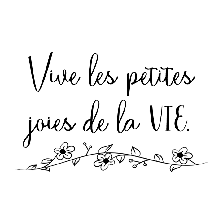 Verre gravé - Vive les petites joies de la vie