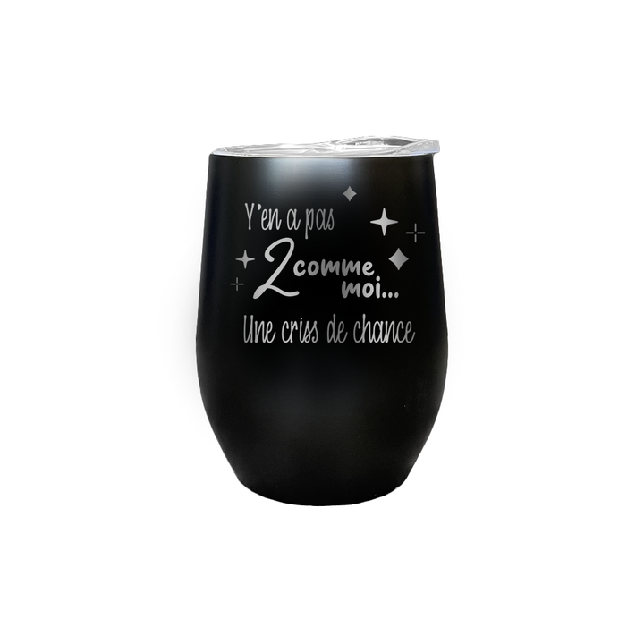 Verre gravé - Y'en a pas 2 comme moi