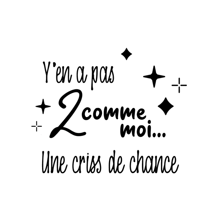 Verre gravé - Y'en a pas 2 comme moi