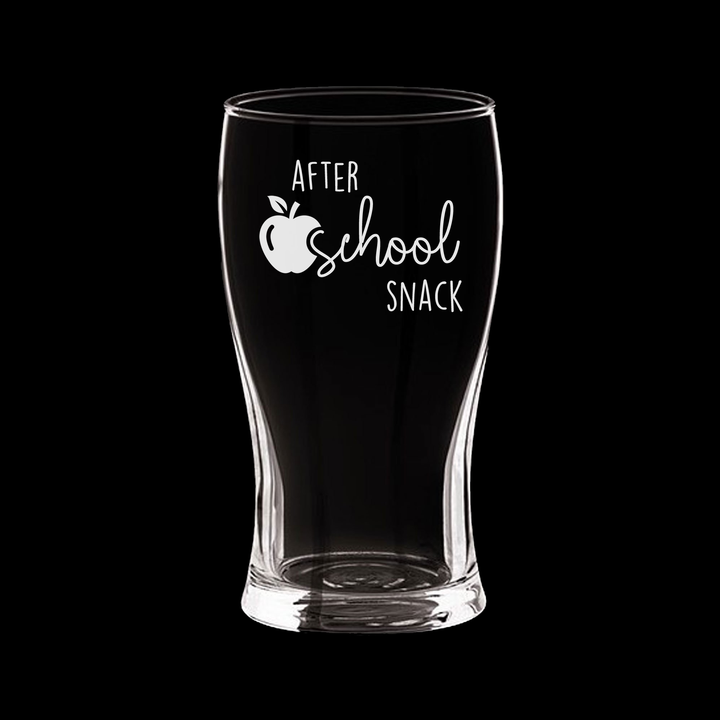Verre gravé - After school snack