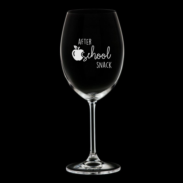 Verre gravé - After school snack