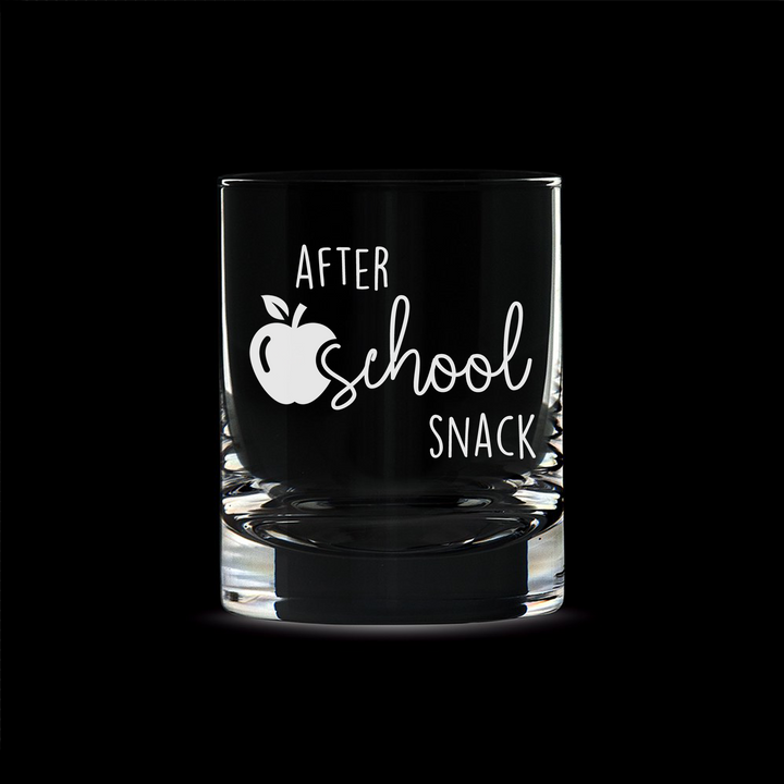 Verre gravé - After school snack