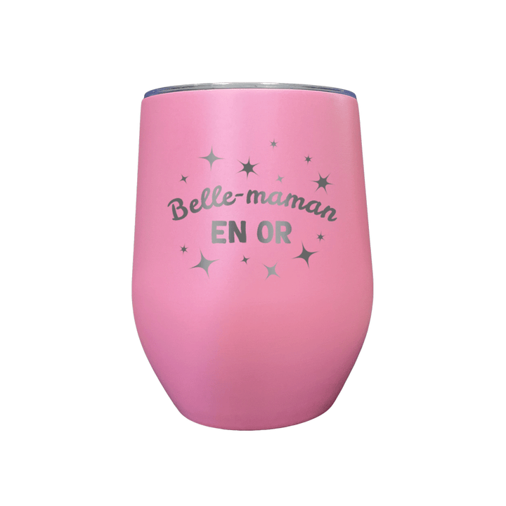 Verre gravé - Belle-maman en OR