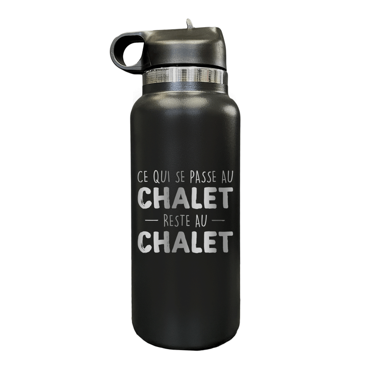 Verre gravé - Ce qui se passe au Chalet